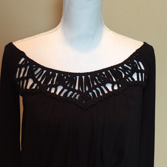 SKY Black Jersey Knit Off Shoulder Jumpsuit NWT - Picture 4 of 8